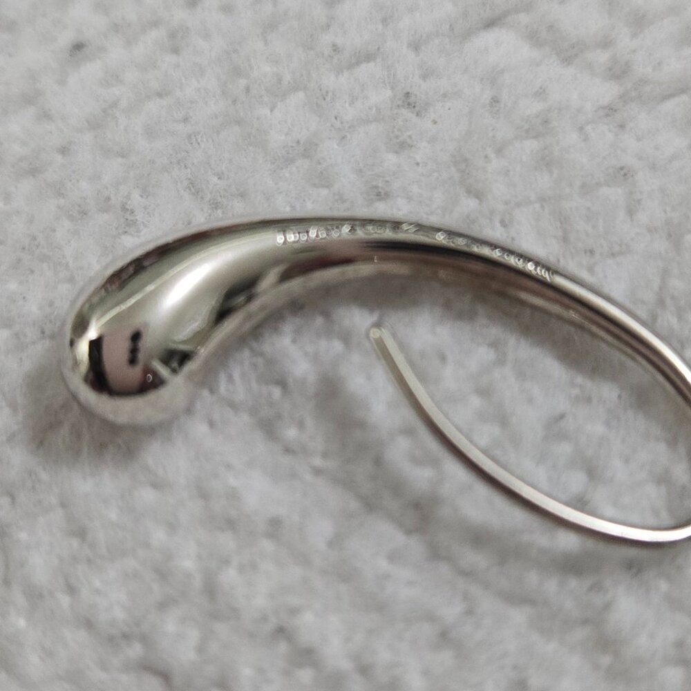Tiffany & Co Elsa Peretti teardrop sterling silver earrings - Picture 4 of 5